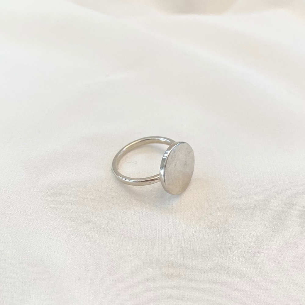 Sterling Silver Flat Coin Ring Jewelry HANDMADE